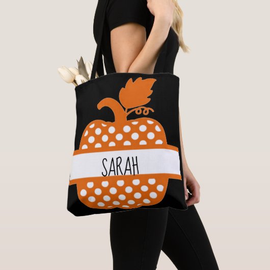 Personalisiertes Pumpkin-Erntedesign Tasche (Von Nahem)