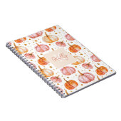 Personalisiertes Pumpkin Watercolor Fall Pattern Notizblock (Rechte Seite)
