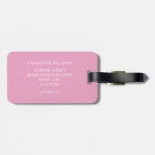 Personalisiertes Punkte-Monogramm Gepäckanhänger (Rückseite horizontal)