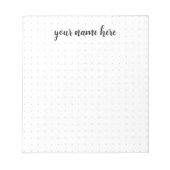 Personalisiertes PunktGrid-Notepad Notizblock (Vorderseite)