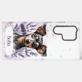 Personalisiertes Pup Phone Case - Min Button Samsung Galaxy Hülle (Rückseite (Horizontal))