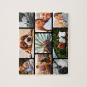 Personalisiertes Puzzle 9 FotoCollage in Schwarz (Vertikal)