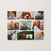 Personalisiertes Puzzle 9 FotoCollage in weißem Ra (Horizontal)