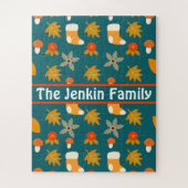 Personalisiertes Puzzle im Herbst (Vertikal)