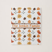 Personalisiertes Puzzle im Herbst (Vertikal)