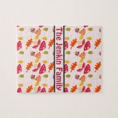Personalisiertes Puzzle im Herbst (Horizontal)