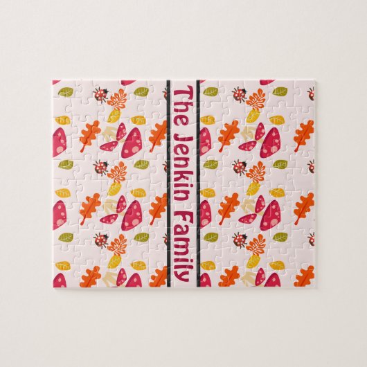Personalisiertes Puzzle im Herbst (Horizontal)