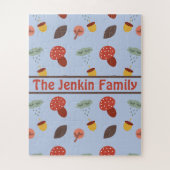 Personalisiertes Puzzle im Herbst (Vertikal)