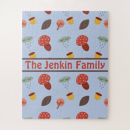 Personalisiertes Puzzle im Herbst (Vertikal)