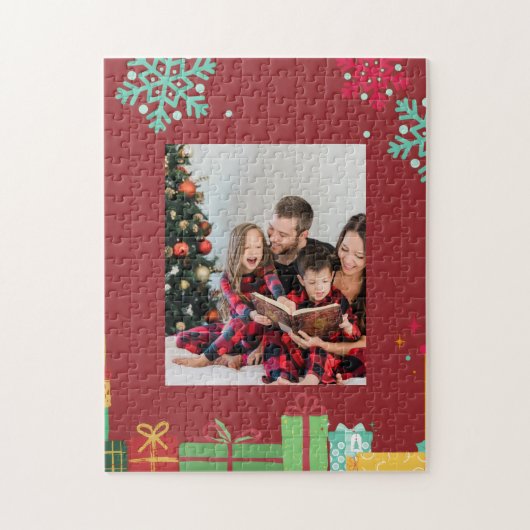 Personalisiertes Puzzle – Weihnachtsfoto (Vertikal)