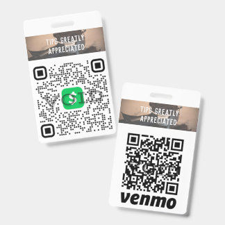 Personalisiertes QR-Code-Abzeichen für bargeldlose Ausweis