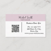 Personalisiertes QR-Logo für Unternehmen Visitenkarte (Rückseite)