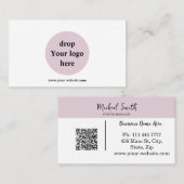 Personalisiertes QR-Logo für Unternehmen Visitenkarte (Vorne/Hinten)