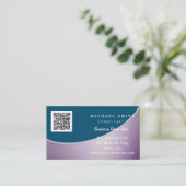 Personalisiertes QR-Logo für Unternehmen Visitenkarte (Stehend Vorderseite)