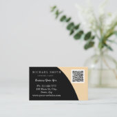 Personalisiertes QR-Logo für Unternehmen Visitenkarte (Stehend Vorderseite)