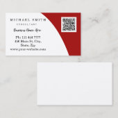 Personalisiertes QR-Logo Visitenkarte (Vorne/Hinten)