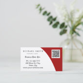 Personalisiertes QR-Logo Visitenkarte (Stehend Vorderseite)