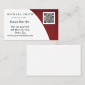 Personalisiertes QR-Logo Visitenkarte (Vorne/Hinten)