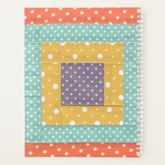 Personalisiertes Quilting-Patchwork Planer (Rückseite)