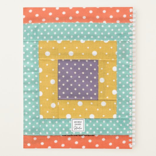 Personalisiertes Quilting-Patchwork Planer (Rückseite)