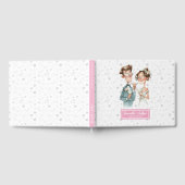 Personalisiertes Quirky Wedbook Wasserfarbe Gästebuch (Voll)