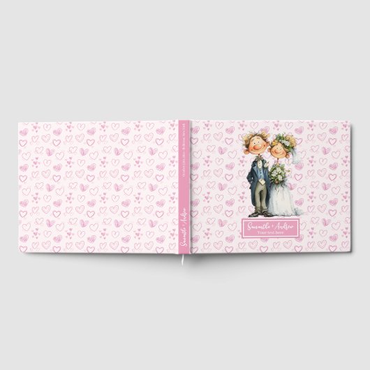 Personalisiertes Quirky Wedding Gästebuch (Voll)