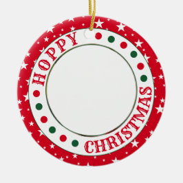 Personalisiertes Rabbit-Foto Keramik Ornament