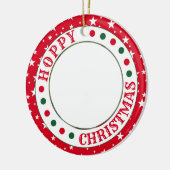 Personalisiertes Rabbit-Foto Keramik Ornament (Links)