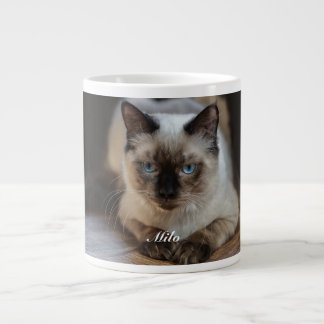Personalisiertes Ragdoll-Katzenfoto und -Name Jumbo-Tasse