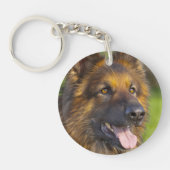 Personalisiertes Rainbow Bridge-Hund-Foto Schlüsselanhänger (Vorderseite)