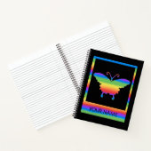 Personalisiertes Rainbow Butterfly SpiralNotebook Notizblock (Innenseite)