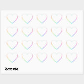 Personalisiertes Rainbow Heart Foto Herz-Aufkleber (Blatt)