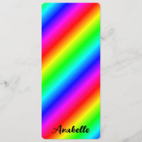 Personalisiertes Rainbow-Lesezeichen