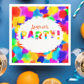 Personalisiertes Rainbow-Party Serviette