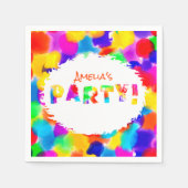 Personalisiertes Rainbow-Party Serviette (Vorderseite)