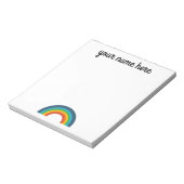 Personalisiertes Rainbow Stationer Notepad Notizblock (Rotiert)