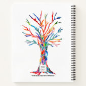 Personalisiertes Rainbow Tree Dankesblatt Notizblock (Rückseite)