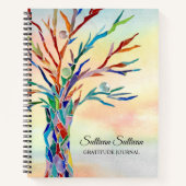 Personalisiertes Rainbow Tree Dankesblatt Notizblock (Vorderseite)
