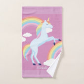 Personalisiertes Rainbow Unicorn Handtuch (Handtuch)