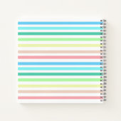 Personalisiertes Rainbow Unicorn Notizblock (Rückseite)