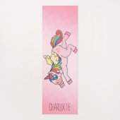 Personalisiertes Rainbow Unicorn Yogamatte (Rückseite)
