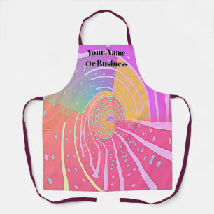 Personalisiertes Rainbow Vortex Swirl Chef-Geschen Schürze