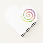 Personalisiertes Rainbow-Weihnachtsmuster Notizblock (Rückseite)