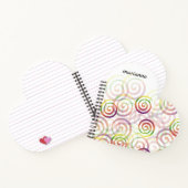 Personalisiertes Rainbow-Weihnachtsmuster Notizblock (Innenseite)