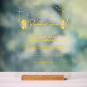 Personalisiertes Ramadan-Mond-Dua-Schild Acrylschild (Neutral)