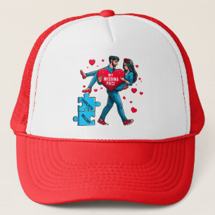Personalisiertes Rätsel der Liebe - Mein Vermisste Truckerkappe