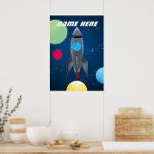 Personalisiertes Raumschiff Poster (Küche)