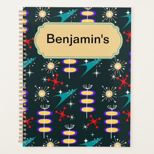 Personalisiertes Raumzeitalter Planer (Vorderseite)