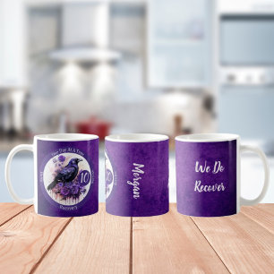 Personalisiertes Raven Erholung Meilenstein-Gesche Kaffeetasse