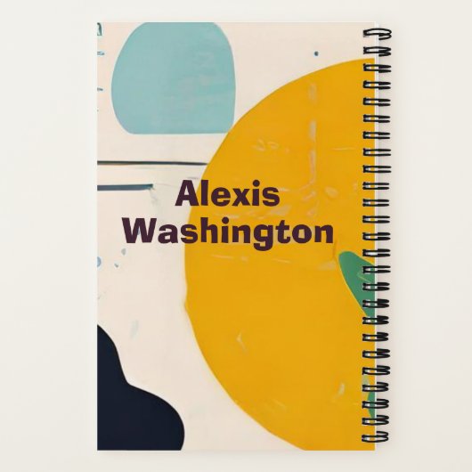 Personalisiertes Reading Journal Notizblock (Rückseite)